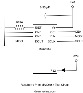 LED lighting setup schematic