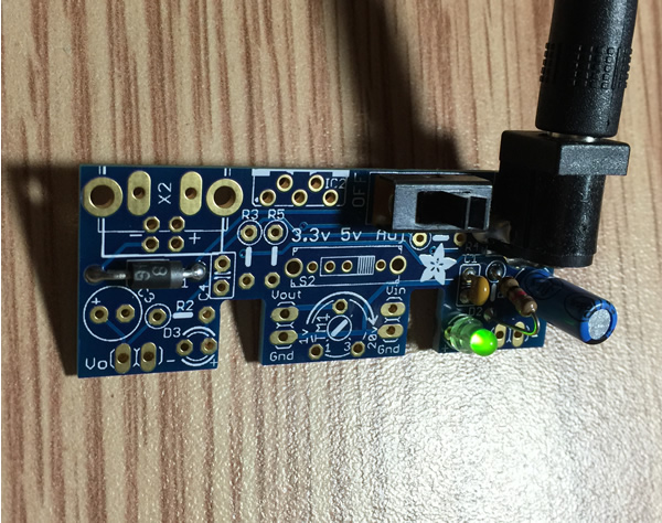 Green LED illuminates which shows a successful first stage assembly.